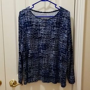 Croft and Barrow Long Sleeve Cotton Tee 1X